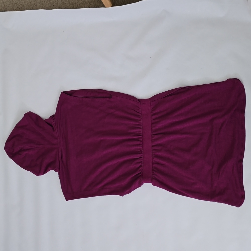 Anthropologie Daily Practice Komi Hooded Mini Lounge Dress - Picture 8 of 8